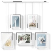 Метални рамки за стена в сребристо в комплект от 5 бр 66x69 cm Exhibi - Umbra