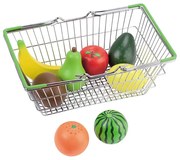 Lelin Toys - Детска кошница за пазар с плодове