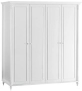 Четирикрилен детски гардероб NIL - бял