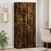 3276655 vidaXL Висок шкаф, опушен дъб, 80x35x180 см, инженерно дърво