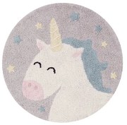 Памучен ръчно изработен детски килим подходящ за пране ø100 cm Believe in Yourself – Lorena Canals