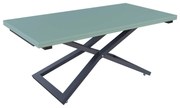 Разтегателна маса с повдигащ механизъм ВЕНЕЦИЯ - МДФ мат зелен дъск блу