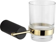 Mexen Aron поставка за четки за зъби, черен/златен - 7088138-57