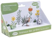 Papo - Комплект насекоми гъсеница, червеношийка и таралеж 80010