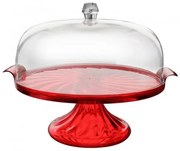 Пластмасова кутия за торта с дръжка и поставка (SA-205)