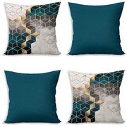 Калъфки за възглавници в комплект от 4 броя 43x43 cm Optic - Minimalist Cushion Covers