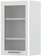 Висящ шкаф Modena V7-45-1KS with Витрина-White - Gray light