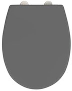 WENKO 24572100-WC тоалетна седалка VORNO NEO 46x37 cm сива/сребриста