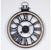 Стенен часовник 1xAA Ø 40 см черен/кремав