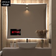 SMART огледало със светодиодно осветление M5 + SmartScreen with Google TV