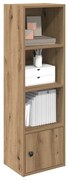 860345 vidaXL Библиотека, дъб артизан, 31x24x102 см, инженерно дърво