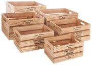 Сет кутии за съхранение atmosphera Ylias, 6 бр, Дърво