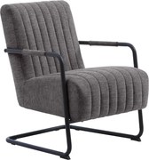 Тъмносиво кресло Trout – Unique Furniture