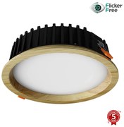 APLED-LED Лампа RONDO WOODLINE LED/12W/230V 4000K Ø 20 см бор масивнo дървo