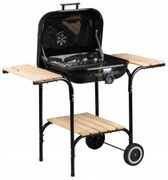 Практичен градински грил с капак на панти