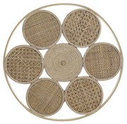 Декорация за стена DKD Home Decor Pатан (45.5 x 2 x 45.5 cm)