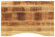 370186 vidaXL Плот за бюро с извивка 100x60x2,5 см грубо мангово дърво масив