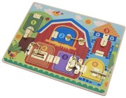 Tooky Toy - Активна дъска бизиборд с ключалки и резета TK044