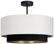 Повърхностно монтиран полилей NATIA 1xE27/60W/230V бял/черен