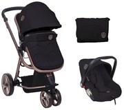 Бебешка количка 3в1 Amica KIKKABOO - Black