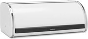 Кутия за хляб Brabantia Roll Top 1003250, 16 л, 44.5х26 см, Лека и здрава конструкция, Бял/Инокс