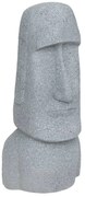 Декоративна статуя atmosphera Moai, Магнезий, Сив, 82 cm