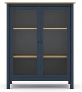 Тъмно син/естествен шкаф от борова дървесина 90x110 cm Misti - Marckeric