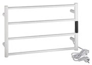 Сушилник за кърпи 56x37 cm неръждаема стомана/бяла