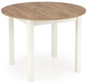 Трапезна маса CALMIO дъб крафт/бяла