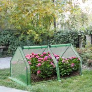 Mini Greenhouse Nissewaard 180x90x90cm PE mesh foil Green