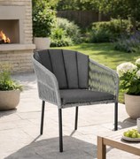 Градински стол с модерен дизайн и найлонова тъкан