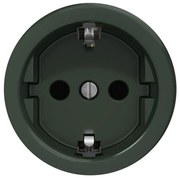 Kliklap - Ретро домашна SCHUKO розетка без рамка, 230 V/16 A, зелена