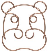 Кука за стена в меден цвят Hippo - Metaltex