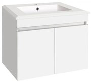 Конзолен PVC шкаф ICP 7355 ЕМЕЛИН с умивалник, 70x45x55см