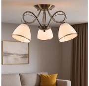 Brilagi - Полилей за директен монтаж FRED 3xE27/60W/230V, диаметър 59 см, бронзов