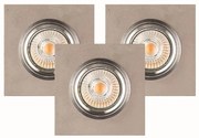 Spot-Light 2515336 - Комплект 3x LED вградени лампи VITAR 1xGU10/5W/230V бетон