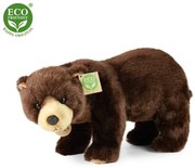 Rappa - Плюшена Кафява мечка, стояща, 40 см. Серия Еко приятели