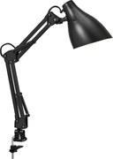 Osram - Настолна лампа с щипка DESK LINE 1xE27/11W/230V черна