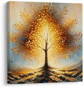 Картина на платно – Сияещо дърво на живота в мъглата