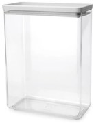 Кутия за съхранение Brabantia Tasty+ Stackable 1008878, 5.4 л, Силиконово уплътнение, Без BPA, Светлосив