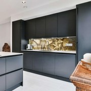 Стъклен гръб за кухня - Слонове