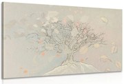 Картина на платно – Рисувано есенно дърво