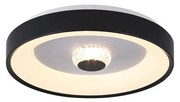 Searchlight 89735-38BK - LED димируемо таванно осветително тяло POLKA 24W/230V + 6W Ø 38,5 cm черно