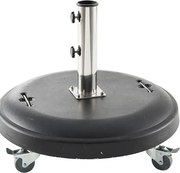Основа за чадър с колелца Hesperide Pimano, Черен бетон, 50 kg