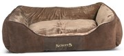 Кафяво плюшено легло за кучета 70x90 cm Scruffs Chester XL - Plaček Pet Products