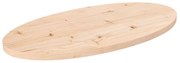 824315 vidaXL Плот за маса 70x35x2,5 см, масивна дървесина, бор, овален