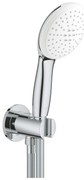 Комплект душ гарнитура, 26406003, с ръчен душ с две струи (Rain, Jet), поставка за душ
