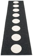 Черно-бяла пътека за открито и закрито 70x300 cm Vera Black – Pappelina