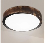 Brilagi - LED таванен плафон CARVALHO SLIM SMOKEY LED/20W/230V, дъб, Ø 27,5 см