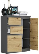 Модерен скрин без дръжки S-2 - различни цветови варианти антрацит микс артисън